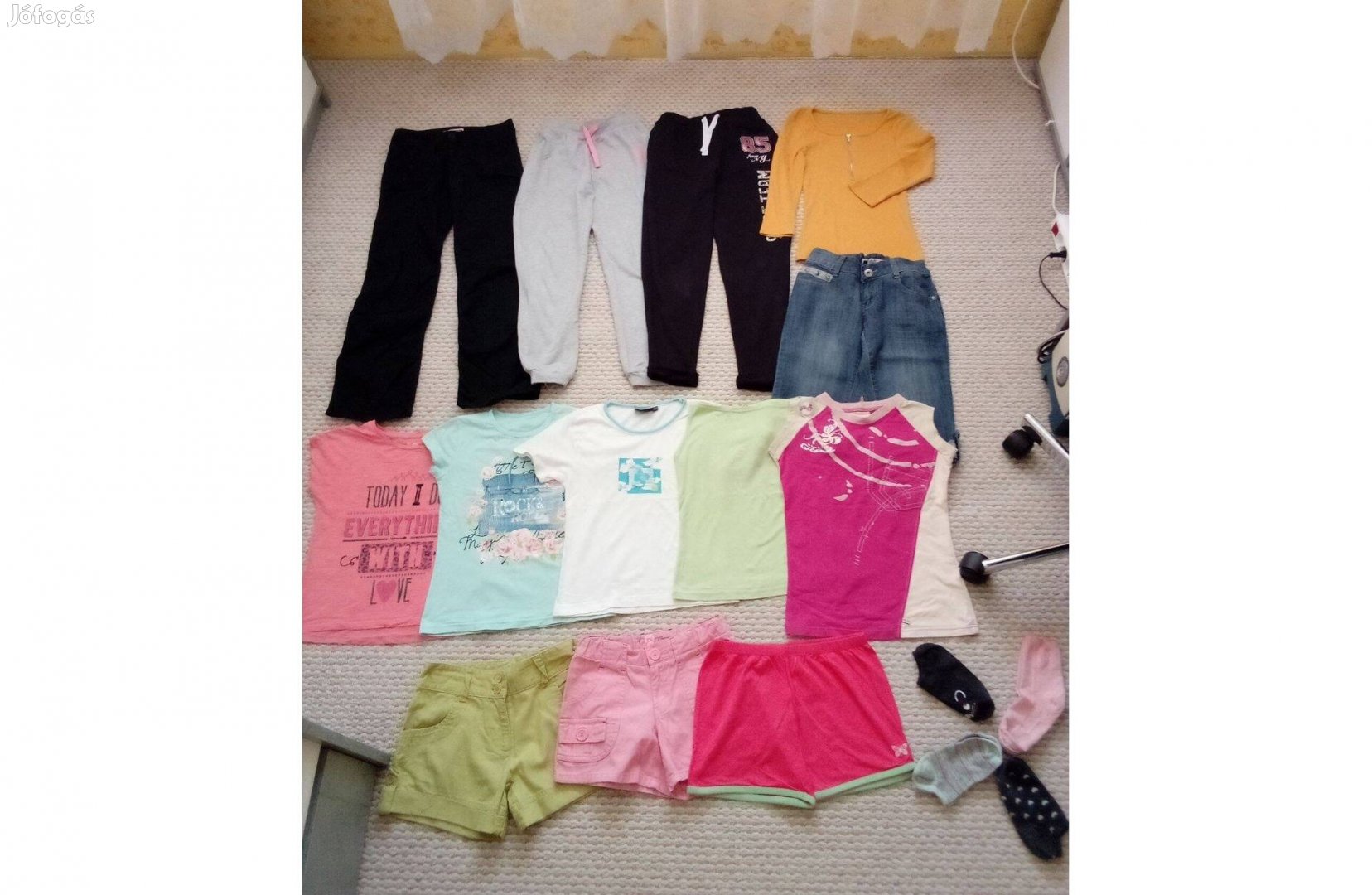 140 Tavaszi nyári lány csomag póló rövidnadrág szabadidő alsó szépek