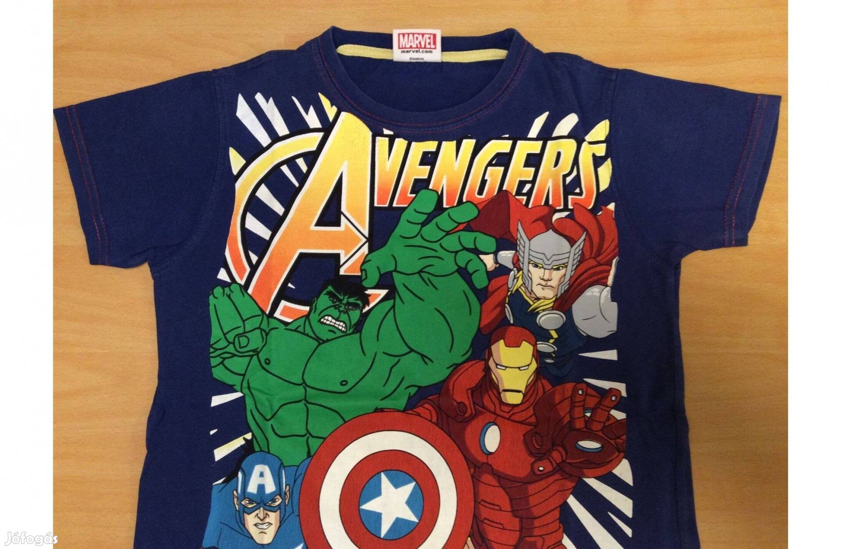 140-es fiú póló Marvel póló rövid ujjú The Avengers Bosszúállók póló