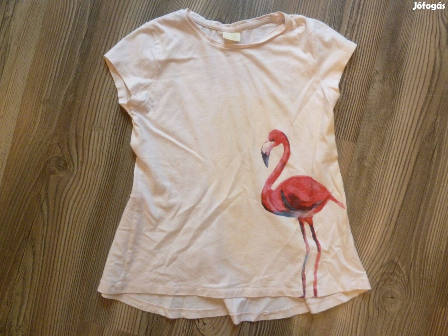 140-es kislány flamingós póló
