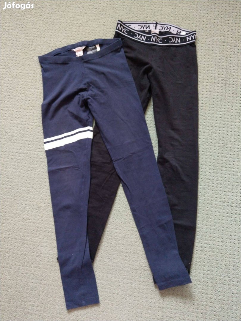 146 -os H&M pamut leggings nadrág csomagban 10-11 évesre