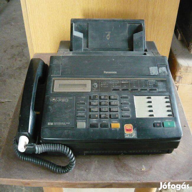 147. Panasonic telefon, fax, üzenetrögzítő egyben. Fekete színű. Olcsó