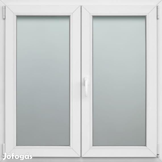 148x118  Műanyag ablak 2-szárny Kfny/Bny, 3-rétegű üveg