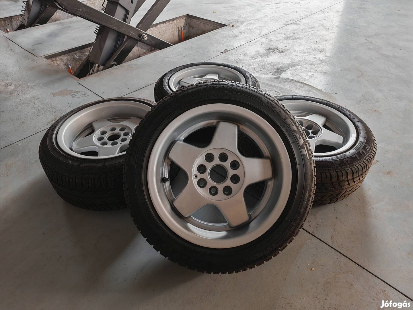14" 4x100 4x108 kétszéles retro alufelni szett! 7-8jx14