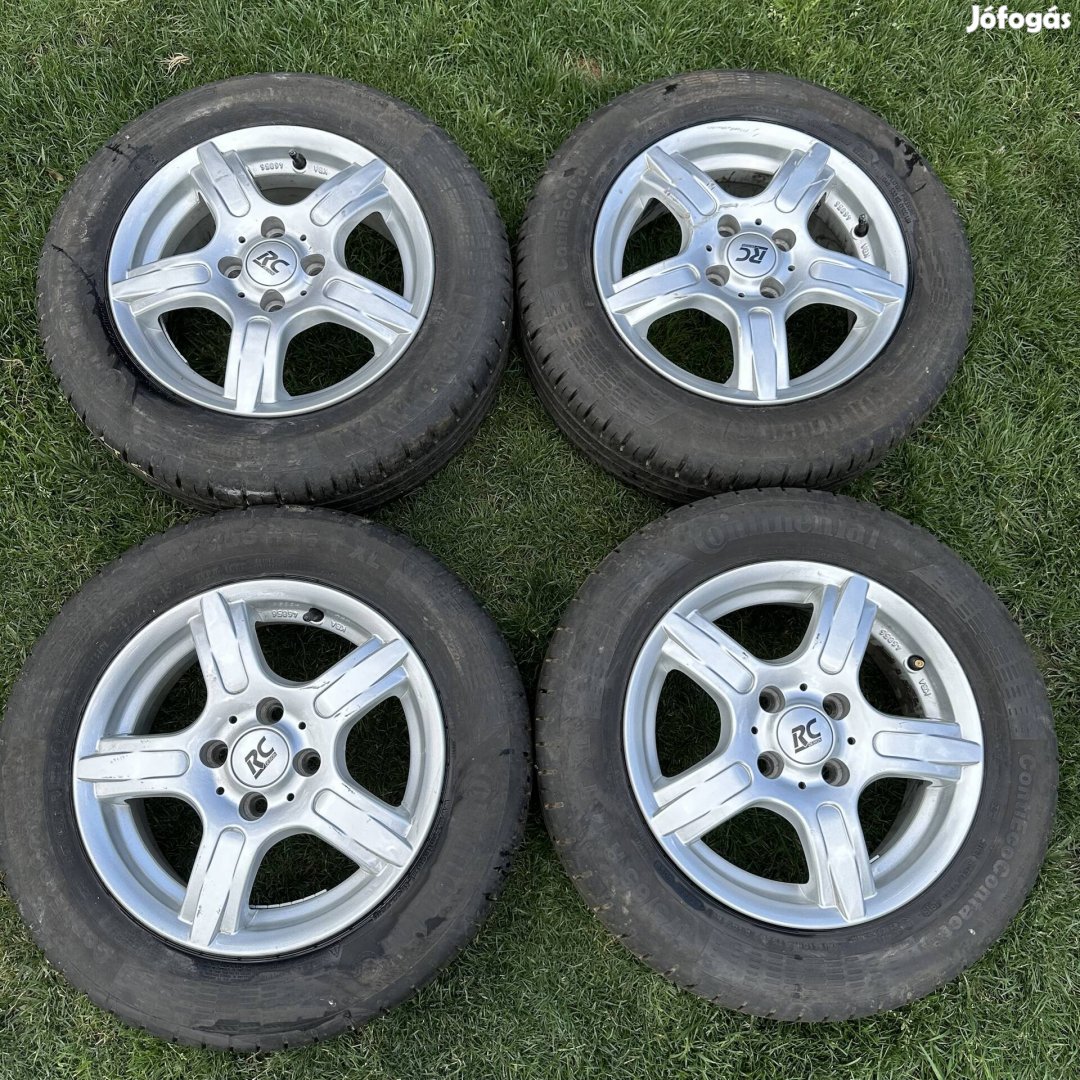 14" 4x98 5,5J ET35 RCD Germany alufelni, 175/65 R14 nyári gumi