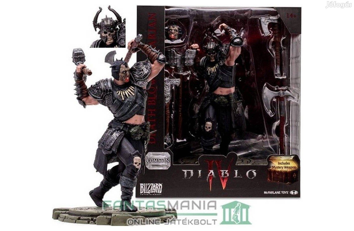 14 cm Diablo figura Diablo 4 Barbarian / Barbár figura - Common