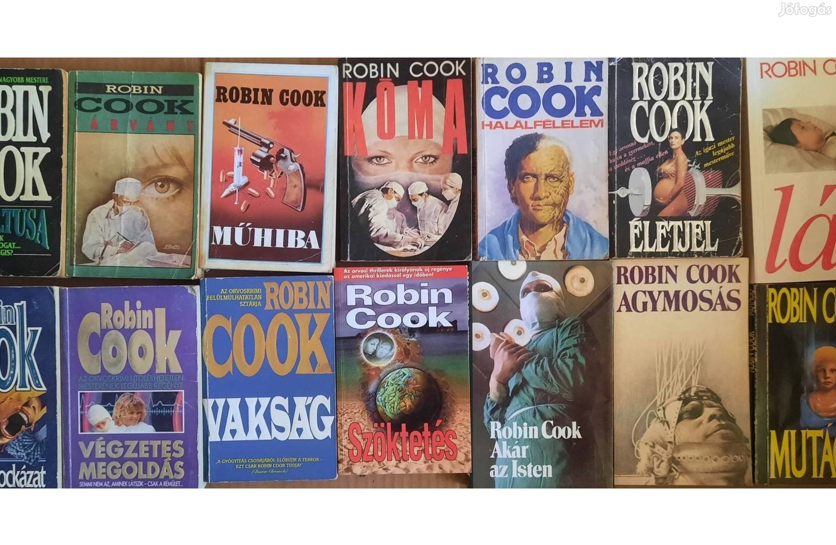 14 darab Robin Cook könyv eladó