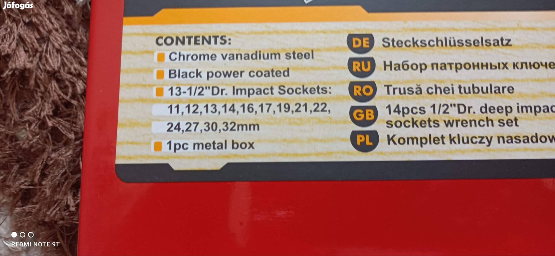 14 db os hosszú gépi krova készlet 