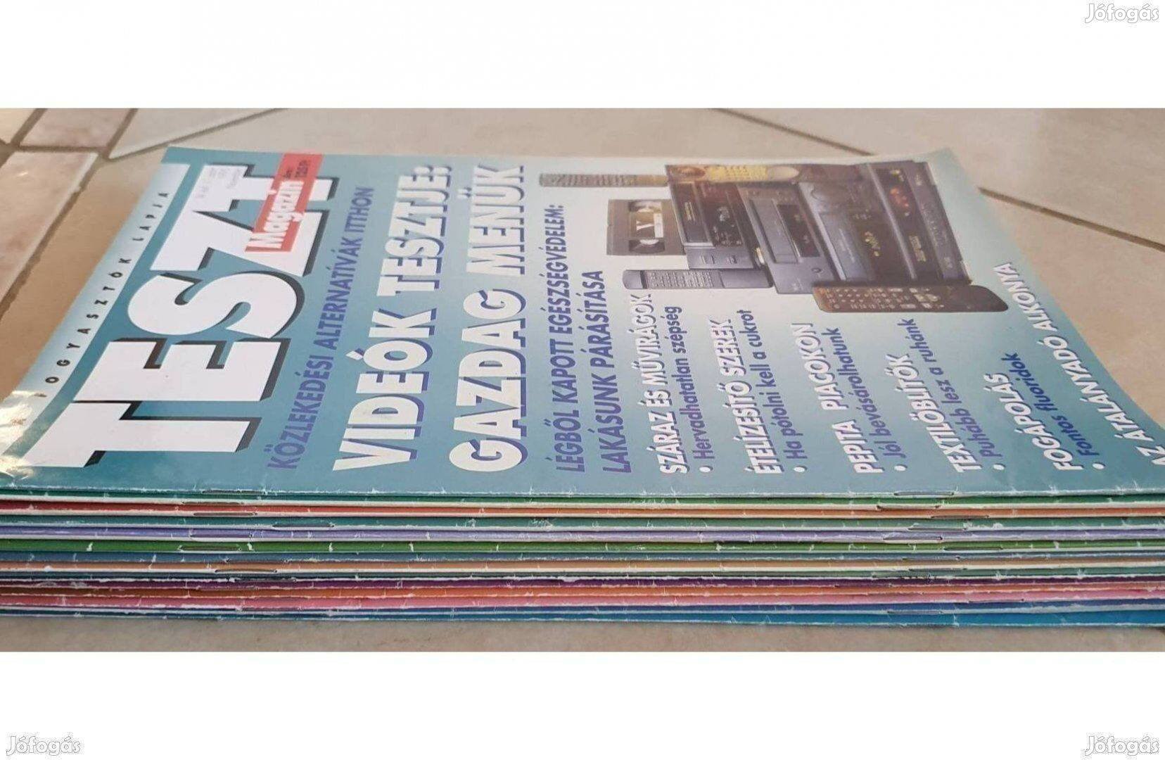 14 db retró újság Teszt Magazin gyűjtemény egyben 1993-1996