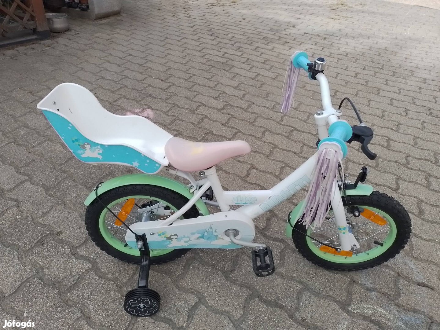 14-es Dinotti Alice kontrafékes kislány kerékpár bicikli. 
