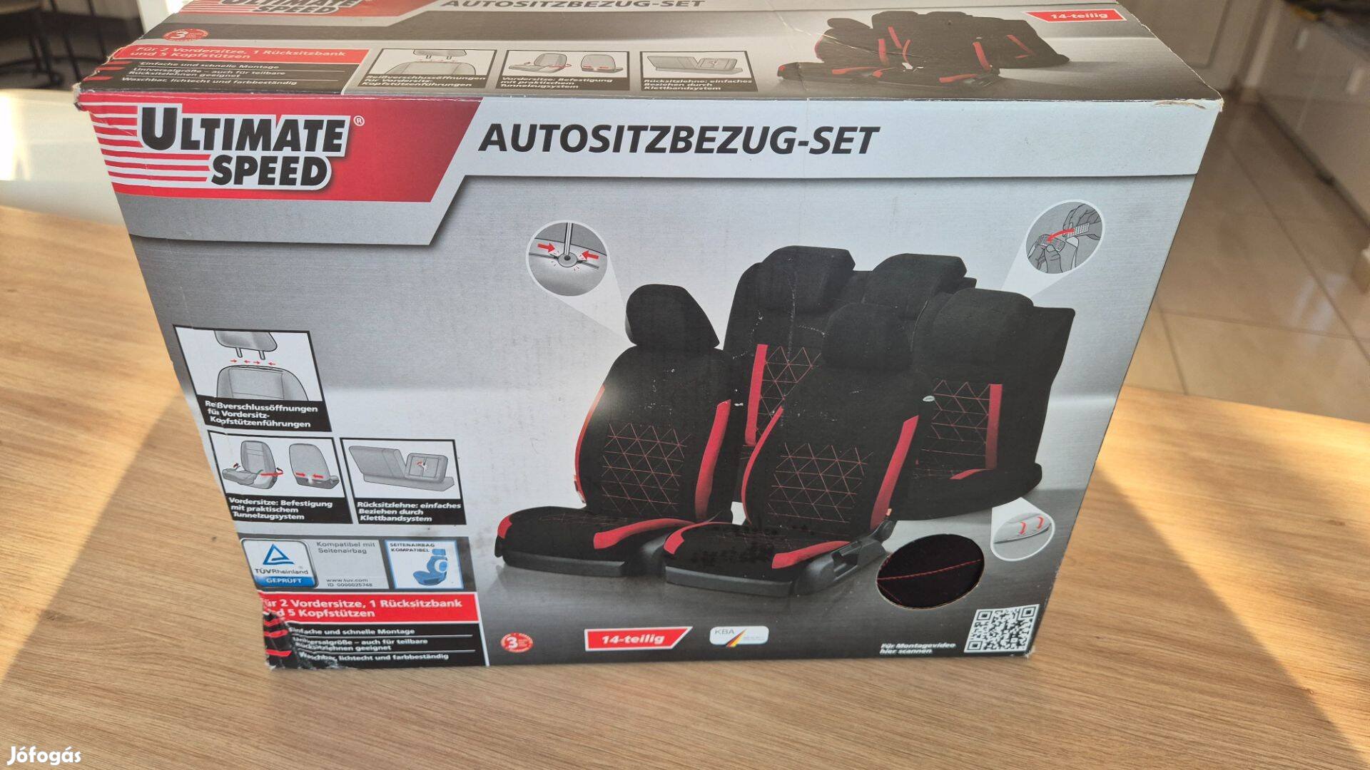 14 részes, univerzális autós üléshuzat készlet