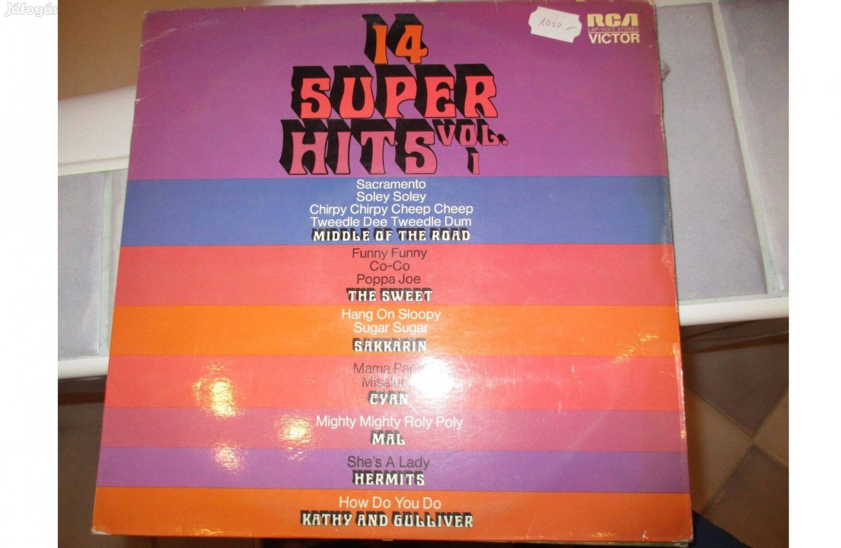 14 super hits (rock) bakelit hanglemez eladó