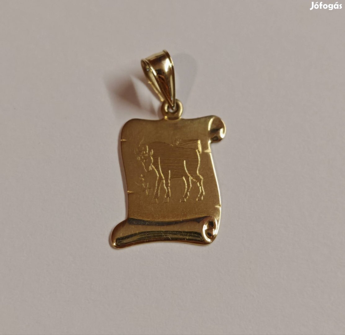 14k fémjelzett arany medál 