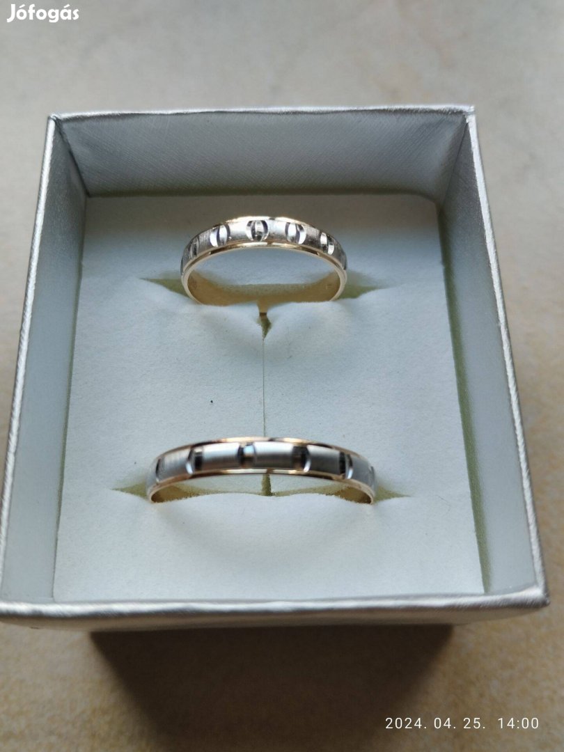 14kr. Arany karikagyűrű pár