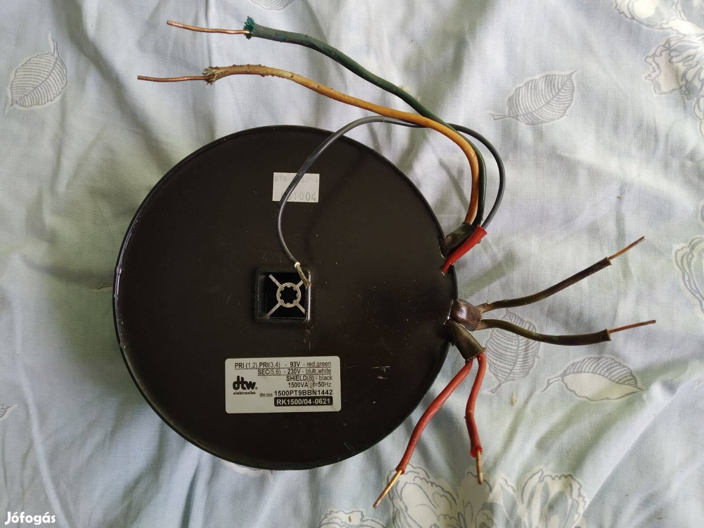 1500 VA 2X93V / 230V toroid transzformátor