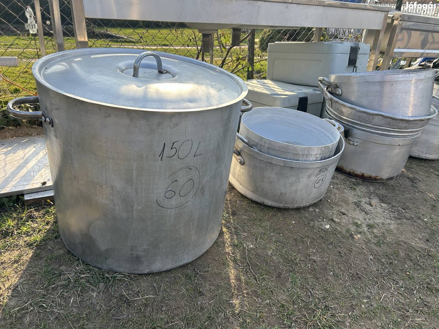 150 literes Alu fazék