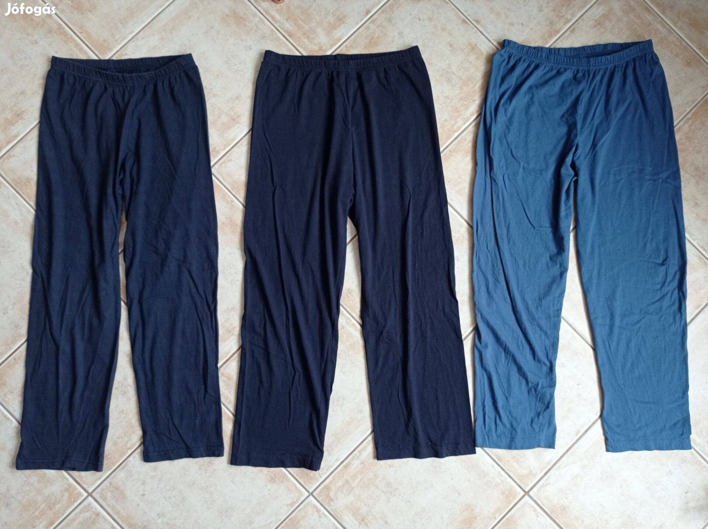 152-164-es pamut pizsama alsók csomagban, teljes hosszuk 93-94 -95 cm