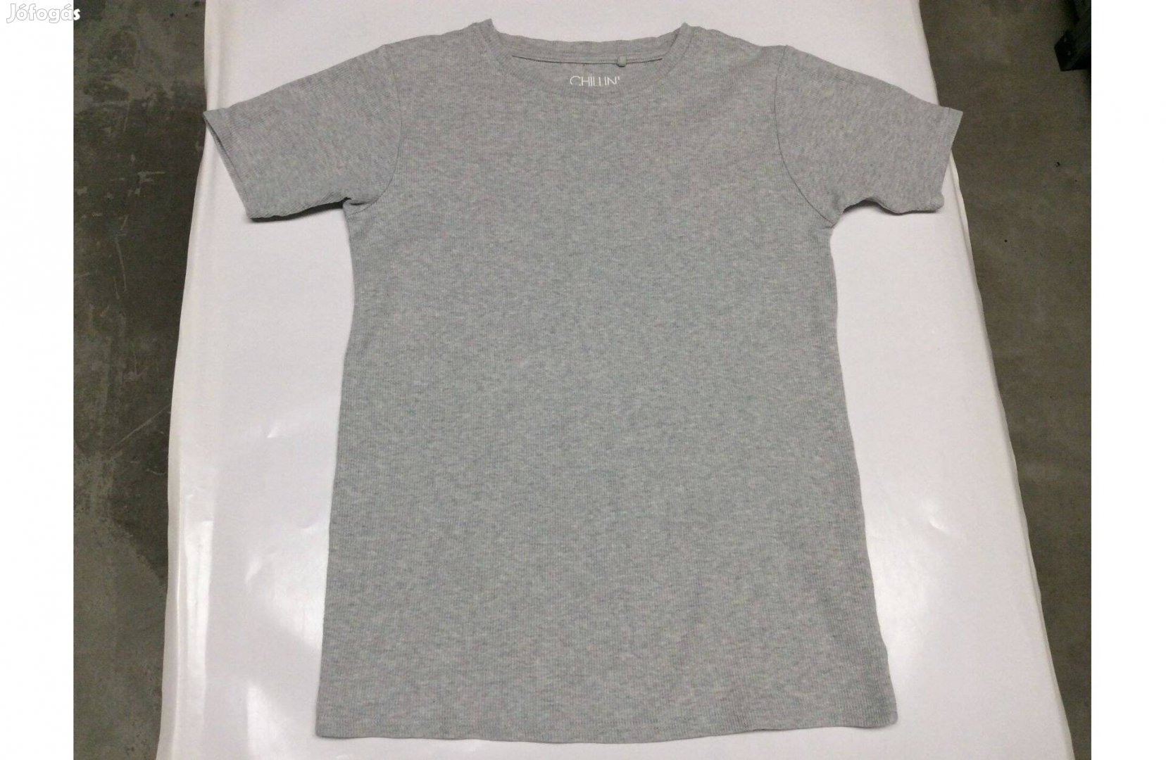 152-es Next fiú póló szürke Chillin rövid ujjú testhez álló póló