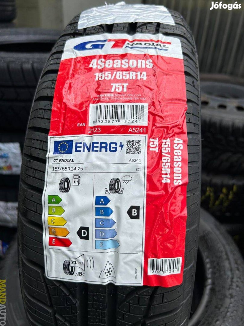 155/65R14 Gtradial 4Season,Új négy évszakos gumi