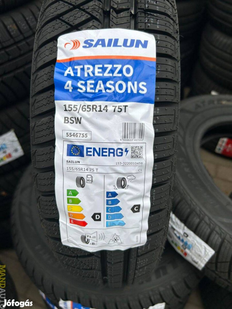 155/65R14 Sailun 4Seasons,Új négy évszakos gumi