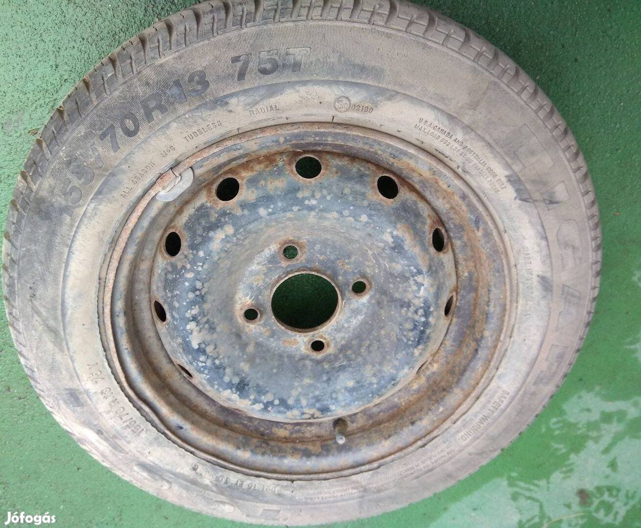 155/70 R13 75t teljes értékű pótkerék Hibátlan állaptú
