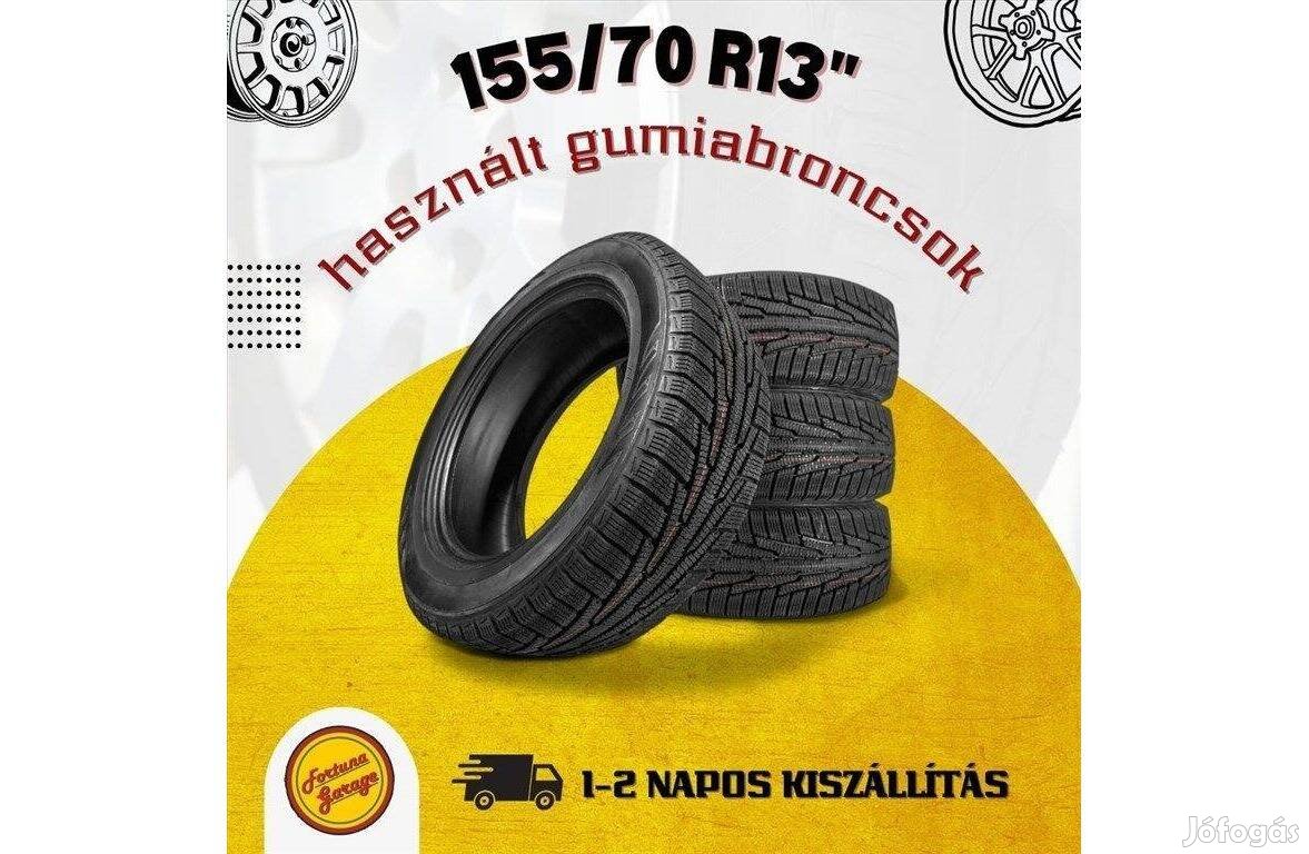 155/70 R13" újszerű téli gumik