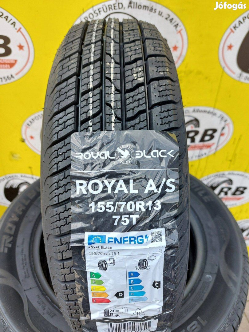 155/70 r13 Royal Black Új 4évszakos 15000ft/db