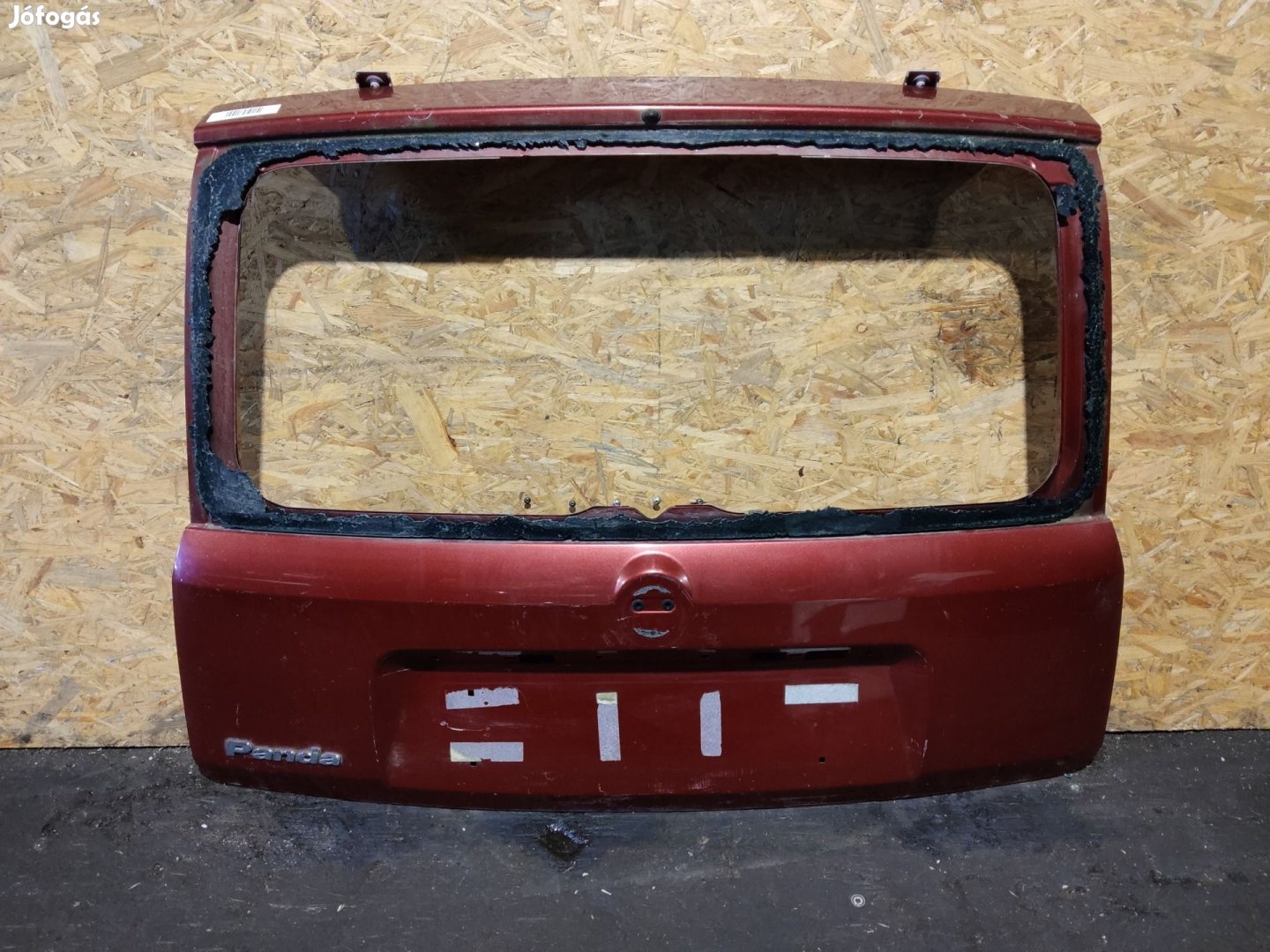 157655 Fiat Panda II. 2003-2012 bordó színű csomagtérajtó, üveg
