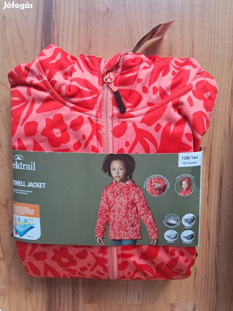 158/164 Rocktrail Lidl gyerek lány softshell dzseki kabát 