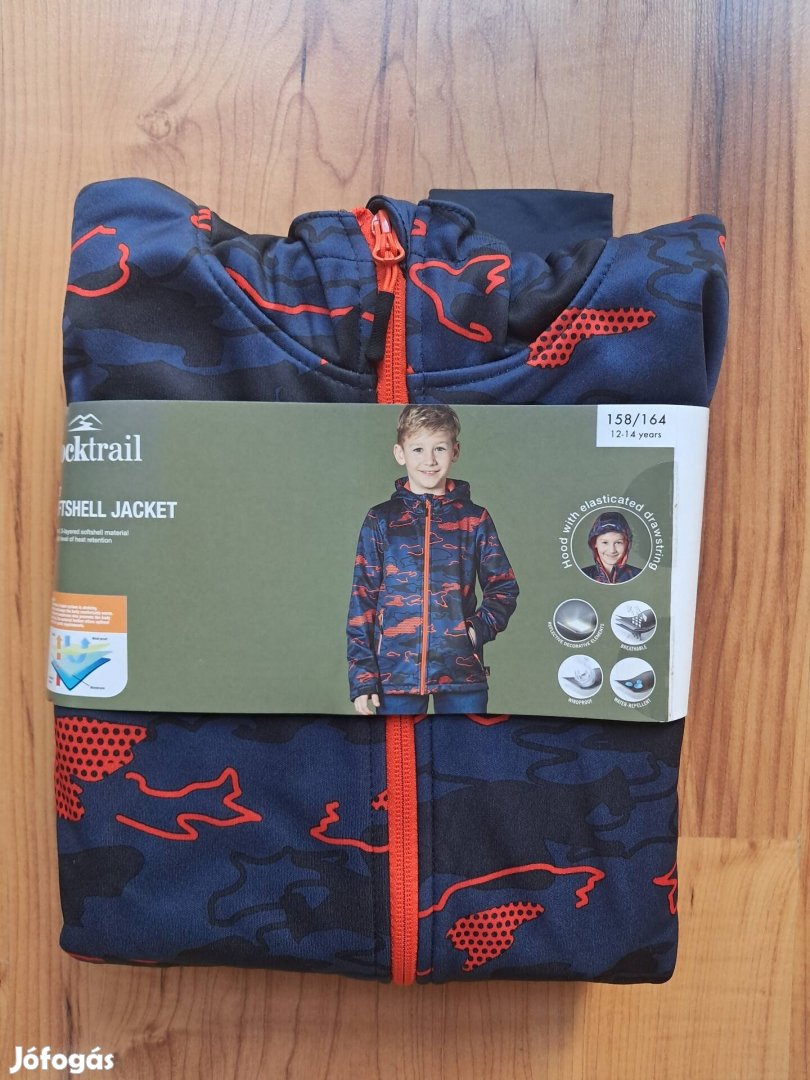 158/164 Rocktrail Lidl gyerek softshell dzseki kabát