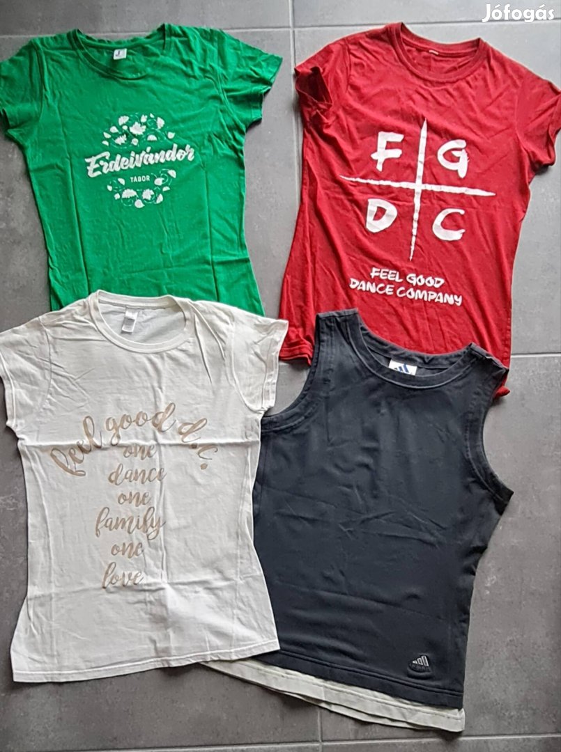 158-164-es póló, ill. Adidas trikó. Darabár.