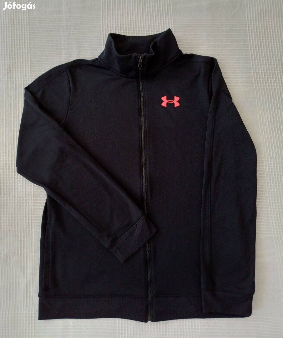 158-170-es Under Armour cipzáras fekete melegítő felső