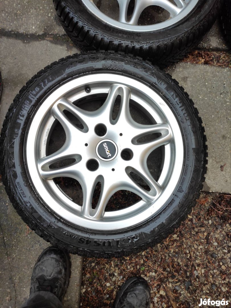 15" 15 3x112 smart 4 évszakos újszerű szett 98eft/4db