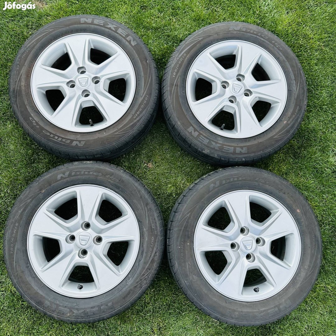 15" 4x100 6J ET40 Dacia alufelni eladó! Gumival is
