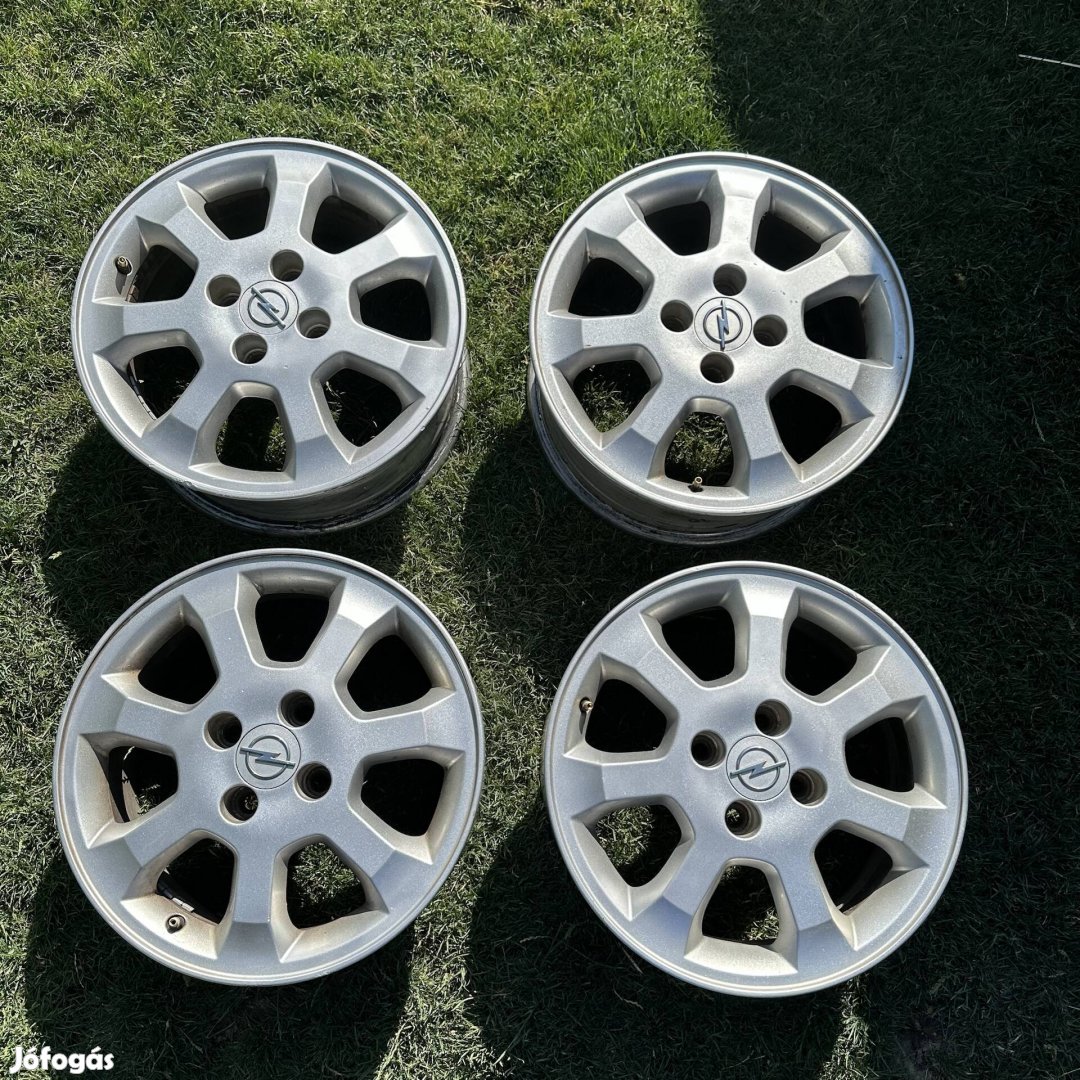 15" 4x100 6J ET49 Opel alufelni eladó! Gumival is!