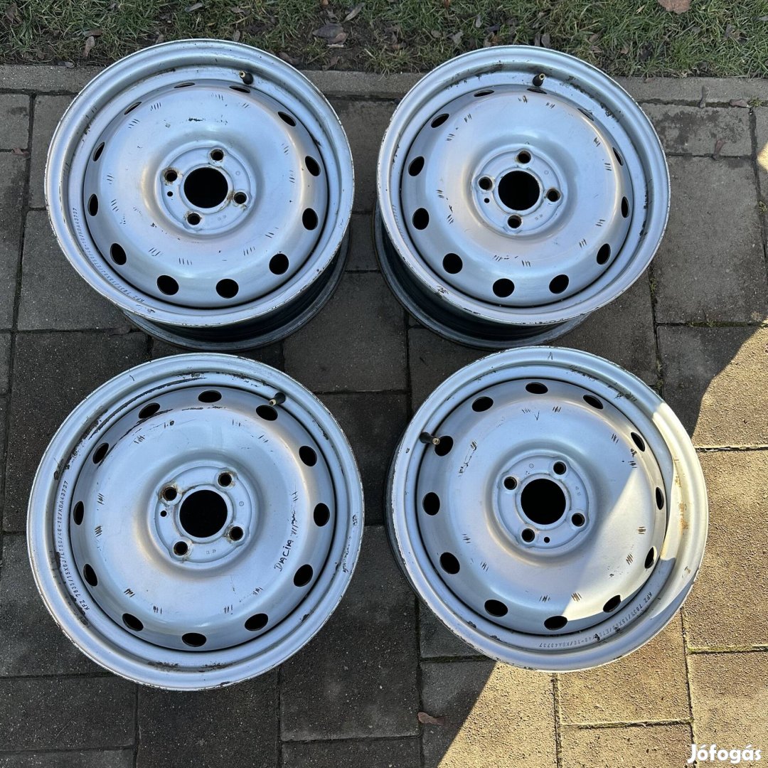 15" 4x100 6J ET50 Renault, Dacia lemezfelni, acélfelni eladó!