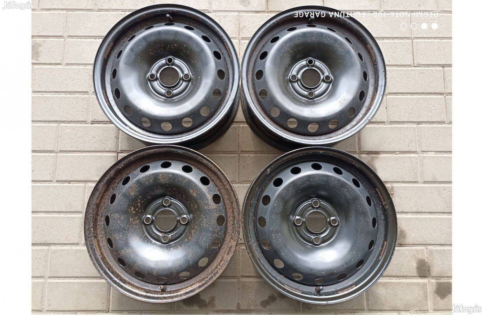 15" 4x100 Alfa/ Fiat/ Lancia használt lemezfelni garnitúra (R321)