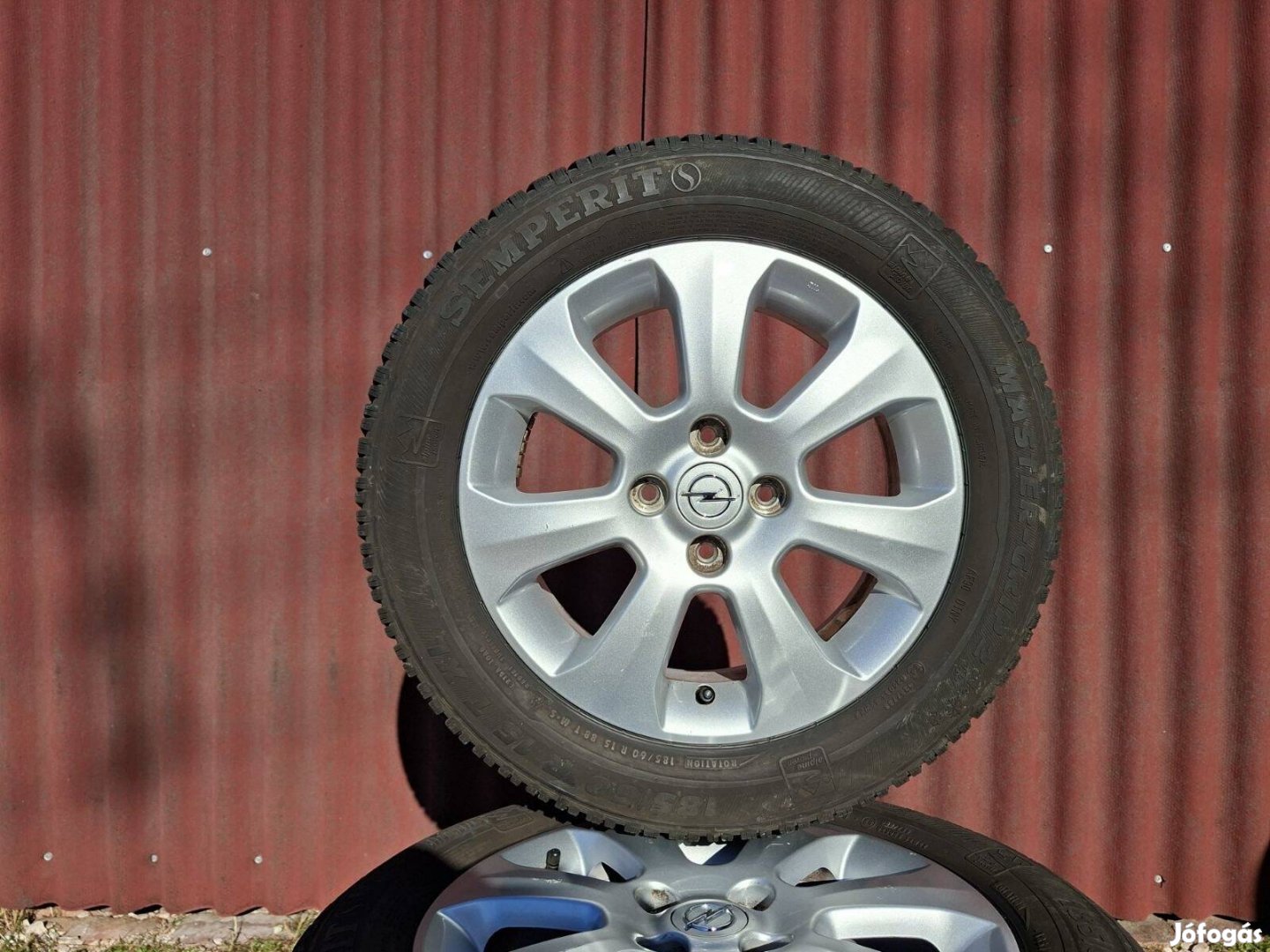 15" 4x100 gyári Opel/Suzuki alufelni téligumikkal!