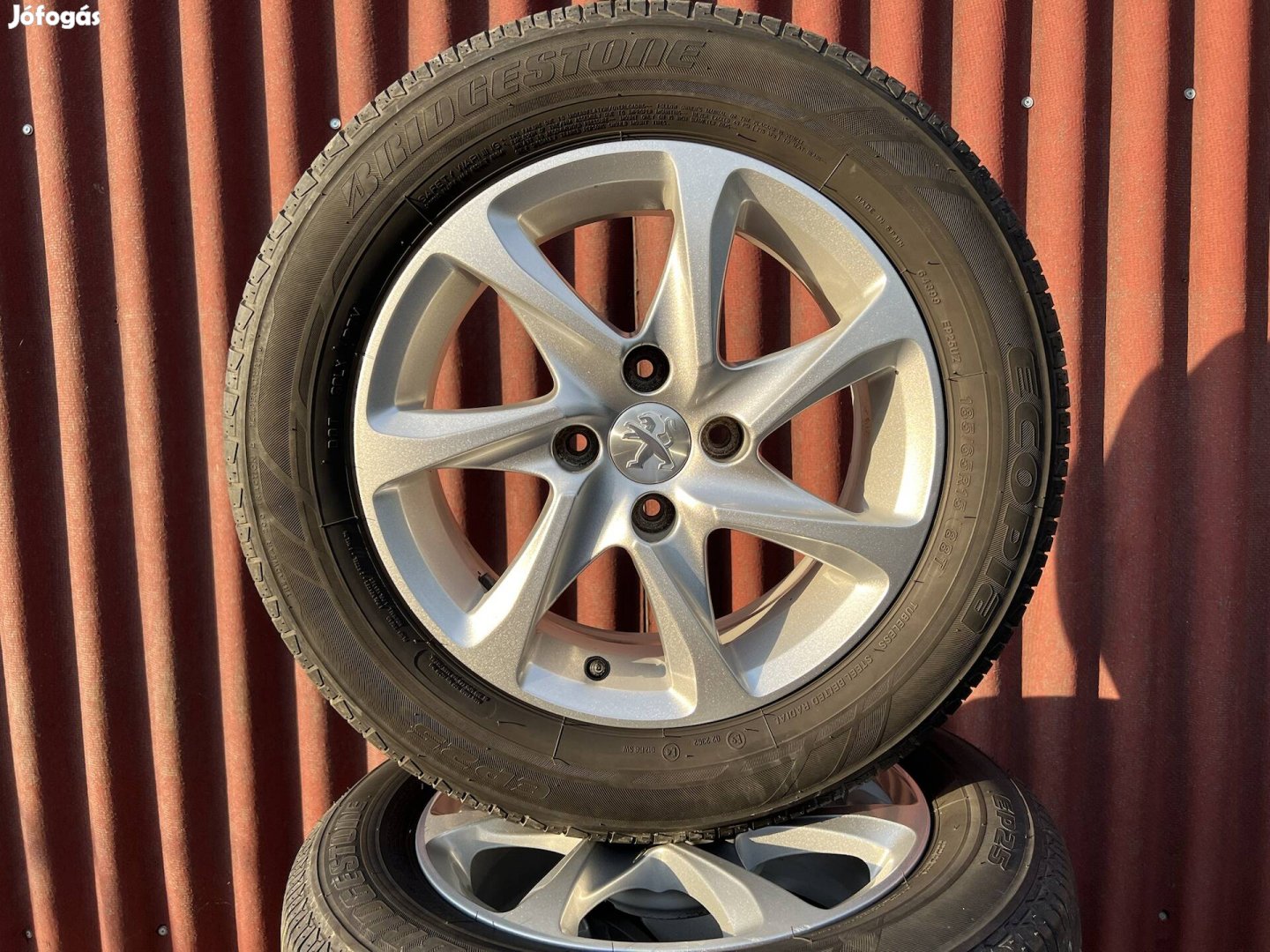 15" 4x108 gyári Peugeot alufelni nyárigumikkal!