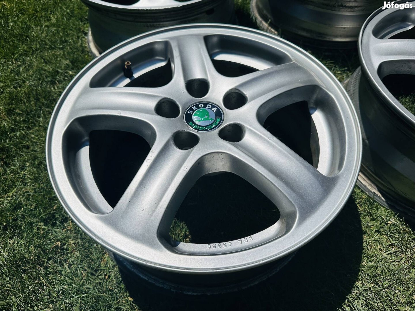 15" 5x100 6J ET38 Skoda gyári alufelni, VW, Seat eladó!