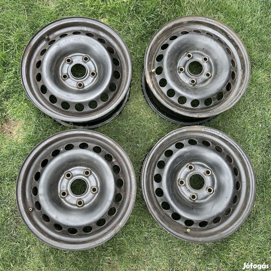15" 5x112 Volkswagen Caddy, Golf, Touran lemezfelni, acélfelni eladó!