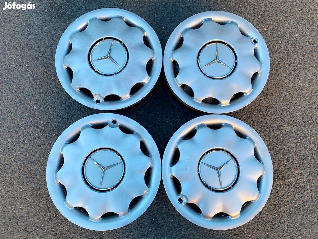 15" A Mercedes W168 lemezfelni + gyári dísztárcsa 5x112 felni