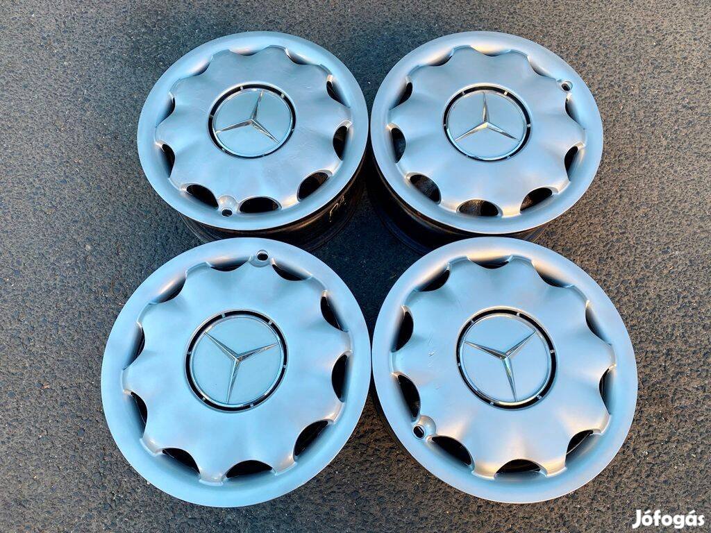 15" A Mercedes W168 lemezfelni + gyári dísztárcsa 5x112 felni