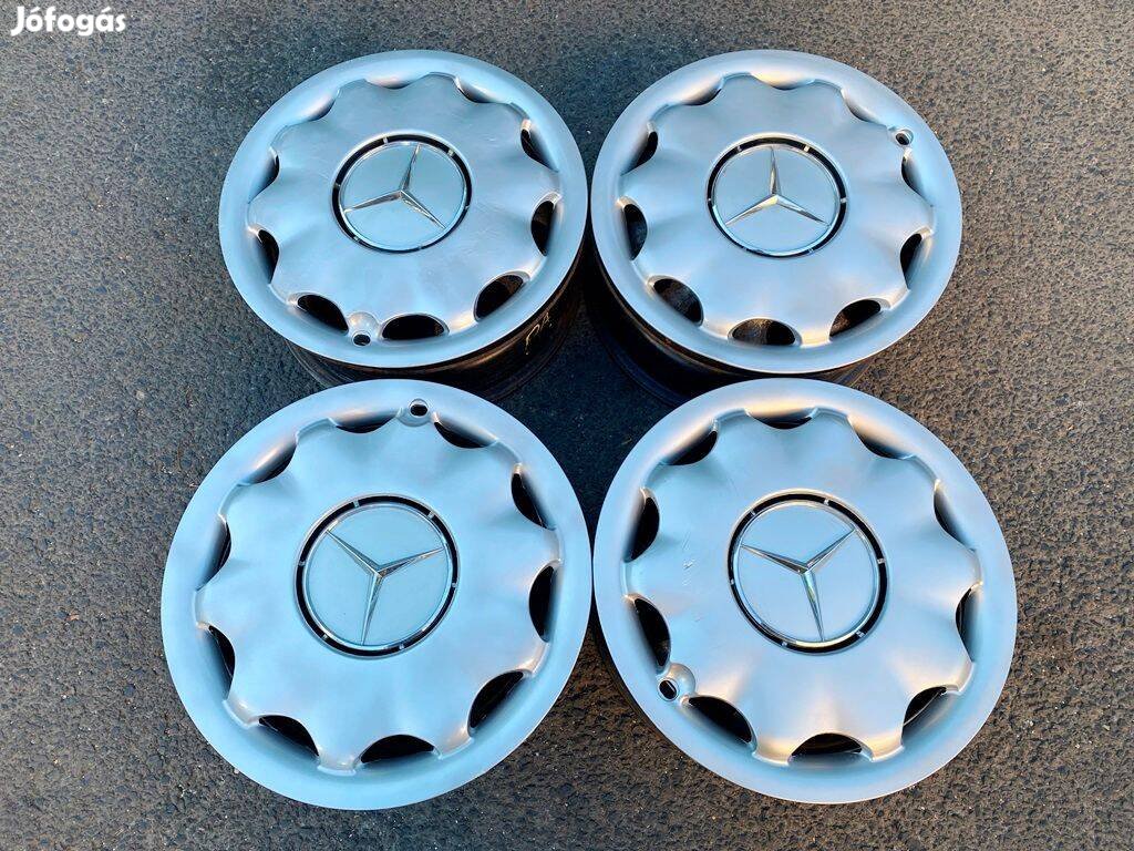 15" A Mercedes W168 lemezfelni + gyári dísztárcsa 5x112 felni