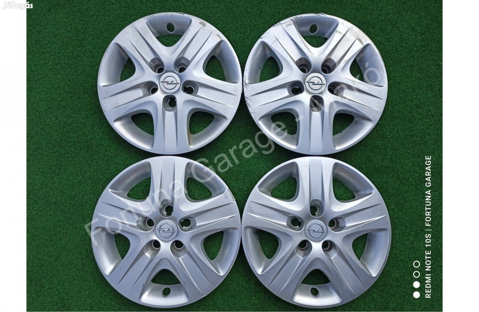 15" Opel használt dísztárcsa garnitúra (124)