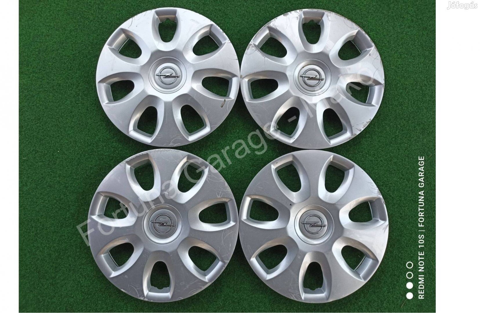 15" Opel használt dísztárcsa garnitúra (125)