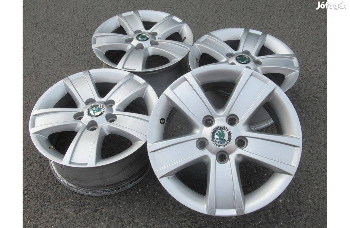 15" Skoda 5x112 alufelni gyári Octavia felni