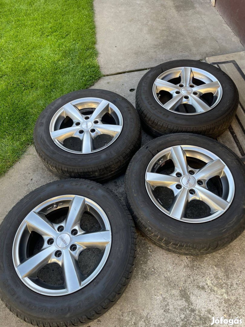 15" alufelnik 5x110 osztóra nyári gumikkal szettben eladók