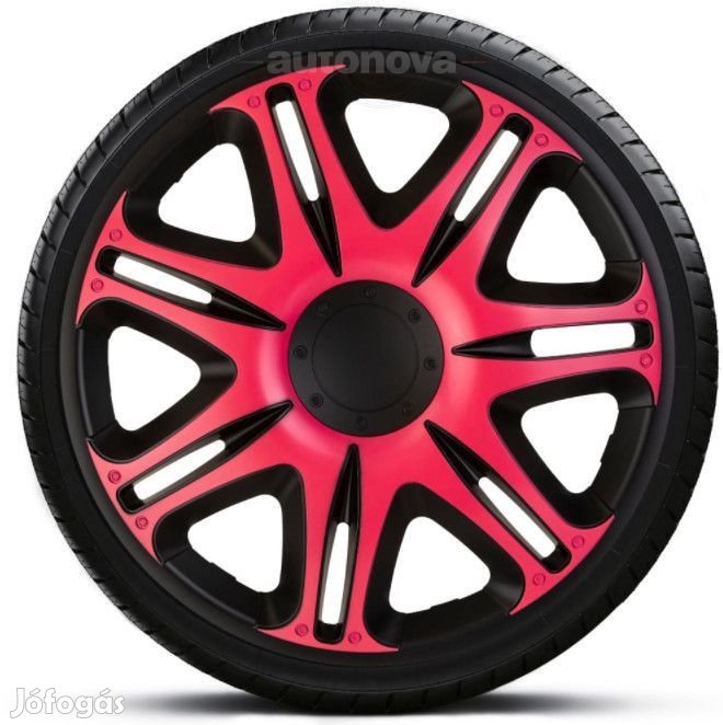 15"-os Nascar Pink Black dísztárcsa garnitúra (4darab)