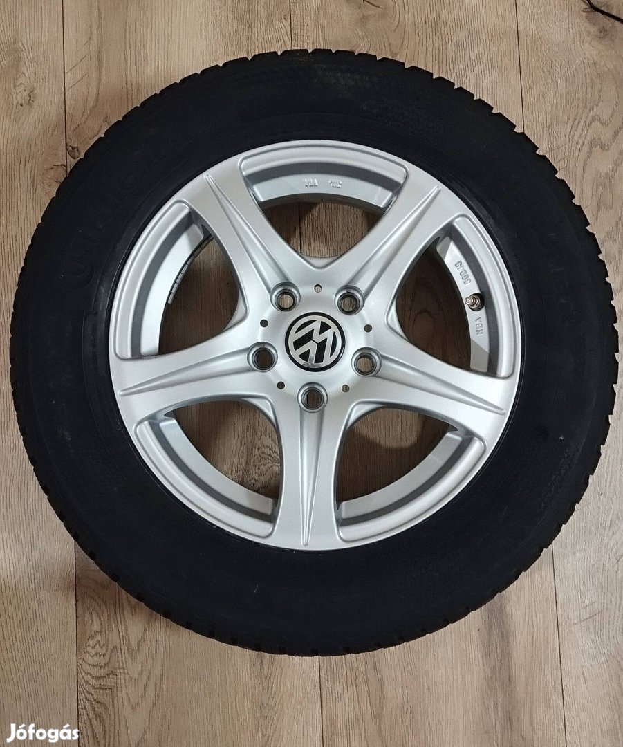 15"-os újszerű 5X112 VW téli kerékszett (új gumiabroncs)