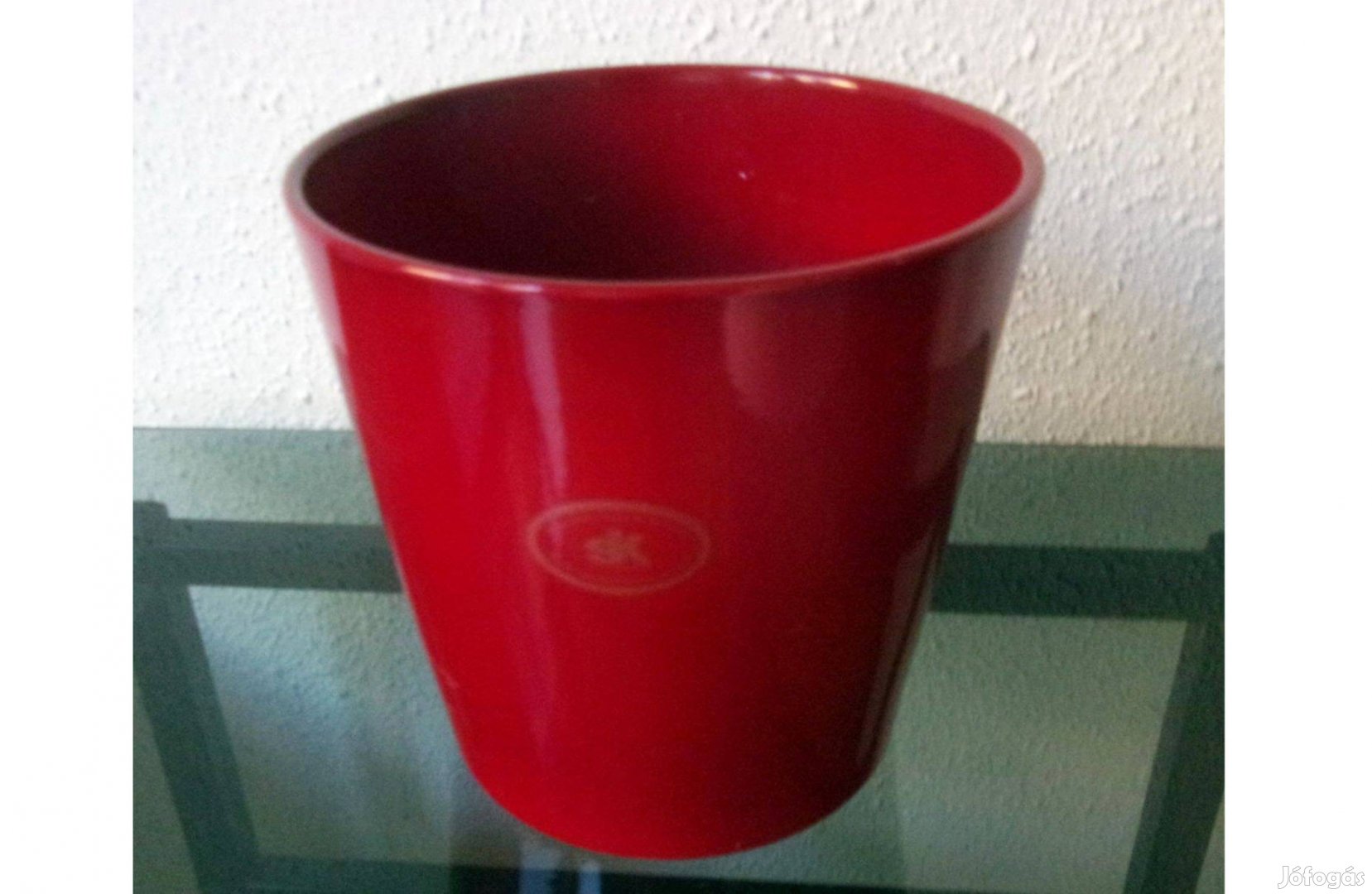 15 cm átmérőjű kerámia kaspó virágtartó Újpest központ